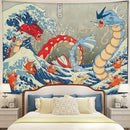 The Great Wave Pokemon Tapestry Room Decor Nearkii