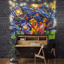 Starry Night Winne The Pooh Tapestry Room Decor Nearkii