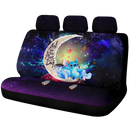 Stitch And Eeyore Couple Love You To The Moon Galaxy Premium Custom Car Back Seat Covers Decor Protectors Nearkii