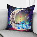 Stitch And Eeyore Couple Love You To The Moon Galaxy Pillowcase Room Decor Nearkii