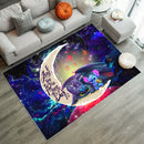 Stitch And Toothless Love You To The Moon Galaxy Rug Carpet Rug Home Room Decor Nearkii