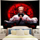 Sukuna Jujutsu Kaisen Moonlight Tapestry Room Decor Nearkii