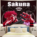 Sukuna Jujutsu Kaisen Anime Tapestry Room Decor Nearkii
