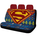 Superman Christmas Car Back Seat Covers Decor Protectors Nearkii