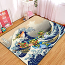 TNMT Ninja Turtle The Great Wave Japan Rectangular Area Rug
