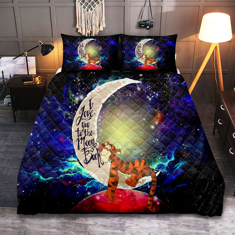 Tiger Winnie The Pooh Love You To The Moon Galaxy Quilt Bed Sets Nearkii