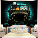 Totoro No Face Ghibli Ride Moonlight Halloween Jeep Funny Tapestry Room Decor Nearkii