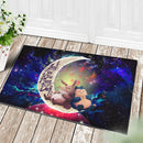 Totoro Ghibli Snorlax Pokemon Love You To The Moon Galaxy Doormat Home Decor Nearkii