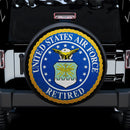 U.S Air Force Retired Jeep Car Spare Tire Cover