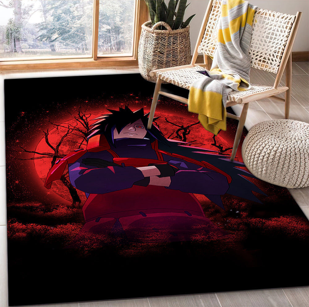 Uchia Rug Uchiha Madara Naruto Moonlight Rectangular Area Rug