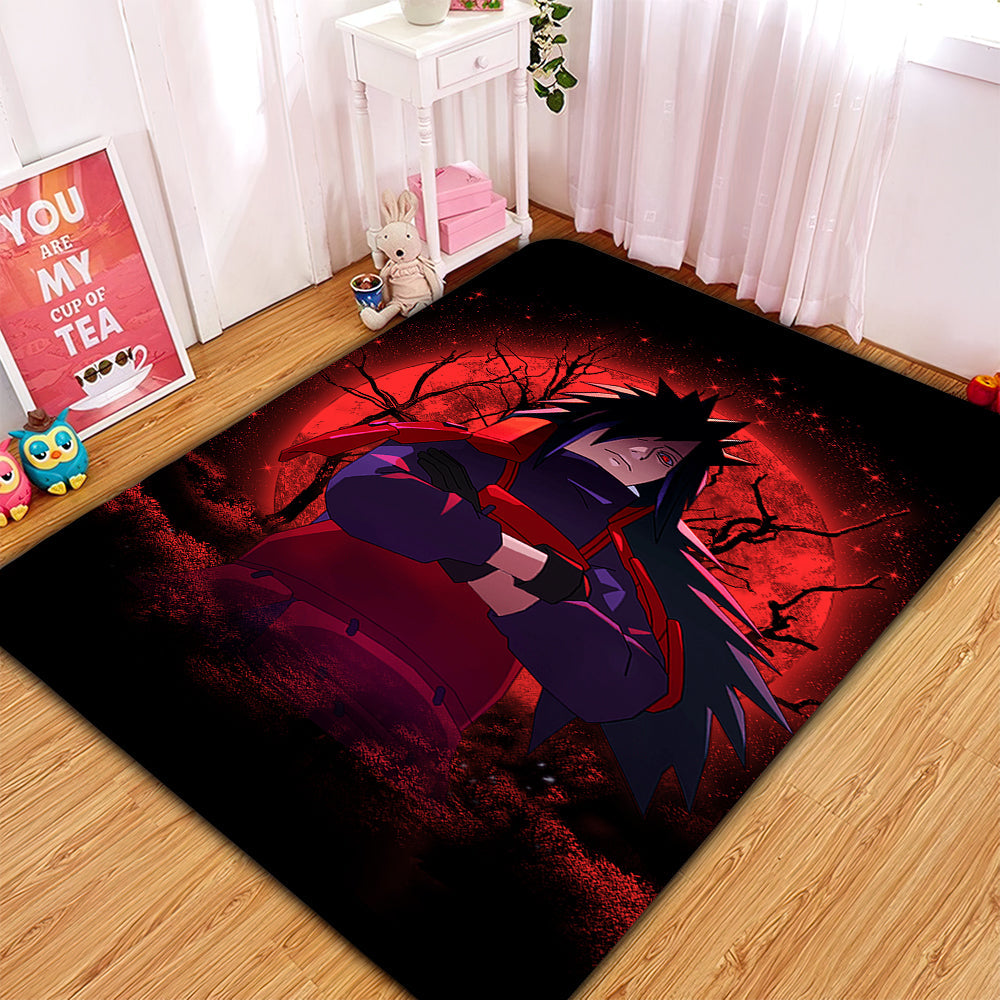 Uchia Rug Uchiha Madara Naruto Moonlight Rectangular Area Rug