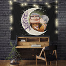 Up Movie Couple Love You To The Moon Tapestry Room Decor Nearkii