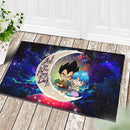 Vegeta And Bulma Dragon Ball Pokemon Love You To The Moon Galaxy Doormat Home Decor Nearkii