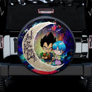 Vegeta And Bulma Dragon Ball Love You To The Moon Galaxy Car Spare Tire Covers Gift For Campers Nearkii