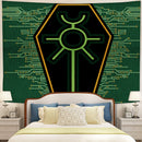 Warhammer 40k Christmas Green Tapestry Room Decor Nearkii