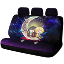 Zenitsu And Nezuko Chibi Demon Slayer Love You To The Moon Galaxy Premium Custom Car Back Seat Covers Decor Protectors Nearkii