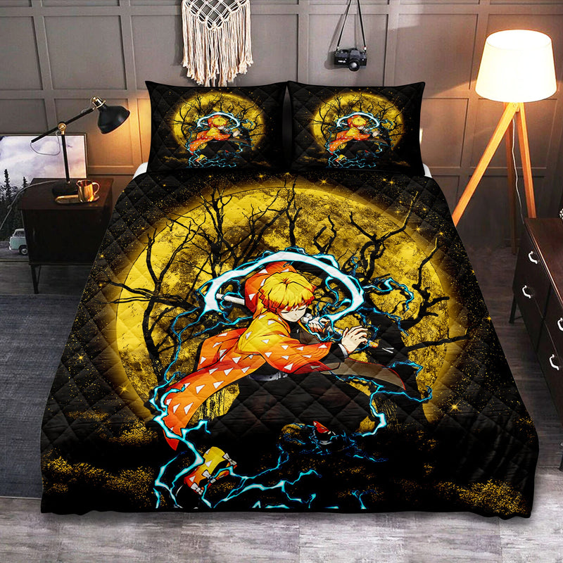 Zenitsu Demon Slayer Moonlight Quilt Bed Sets Nearkii