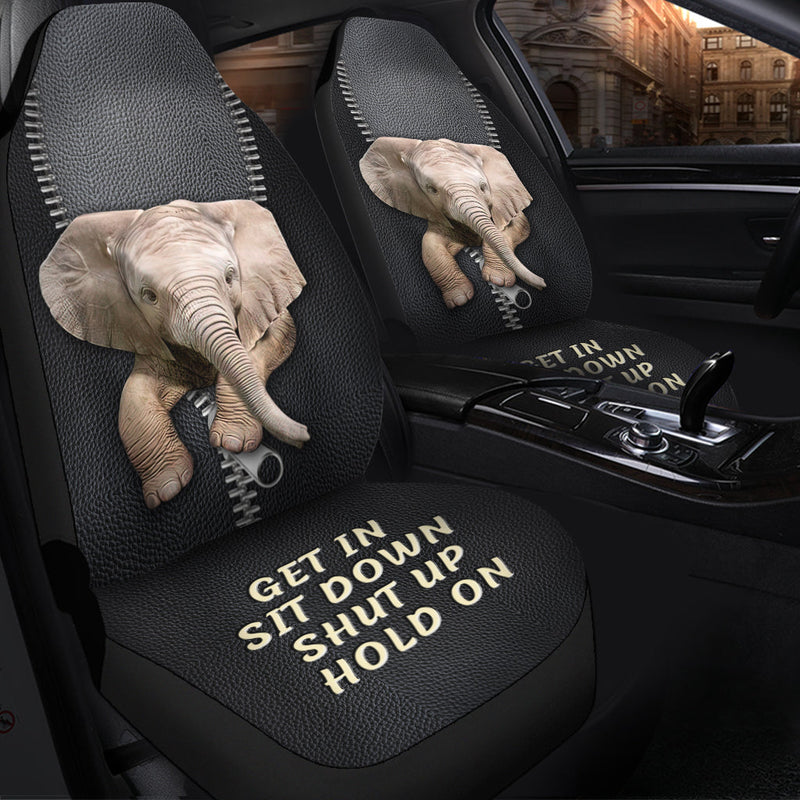 Get In Sit Down Baby Elephant Premium Custom Car Seat Covers Decor Protectors Nearkii