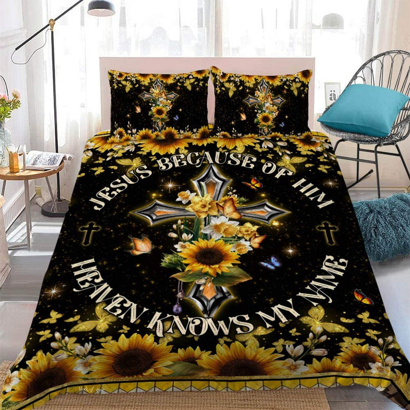 Jesus Sunflower Quilt Bed Sets