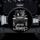 A Girl And Her Corgi Jeep Car Spare Tire Covers Gift For Campers Nearkii