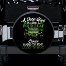 A Jeep Girl Is Like A Four Leaf Car Spare Tire Cover