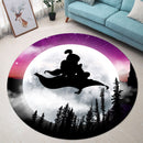 Aladin Moon Night Round Carpet Rug Bedroom Livingroom Home Decor Nearkii