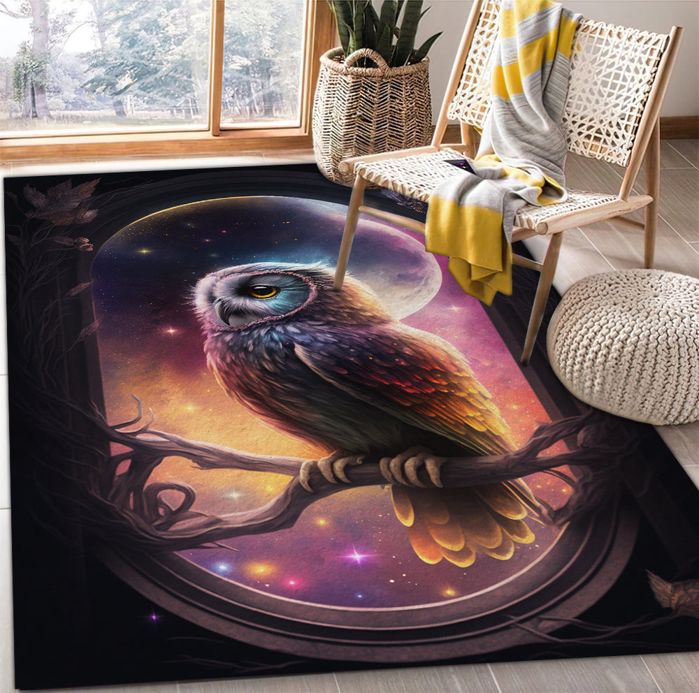 Magic Owl Rectangular Area Rug