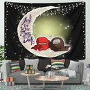 Among Us Couple Love You To The Moon Tapestry Room Decor Nearkii