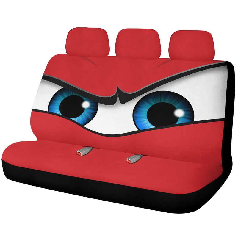 Angry Car Eyes Car Back Seat Covers Decor Protectors Nearkii