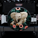 Baby Elephant Flower Car Spare Tire Covers Gift For Campers Nearkii