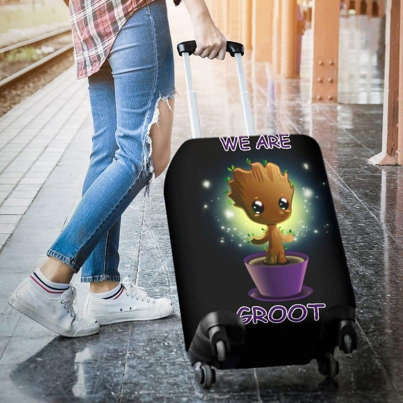 Baby Groot Guardians Of The Galaxy Luggage Cover Suitcase Protector Nearkii