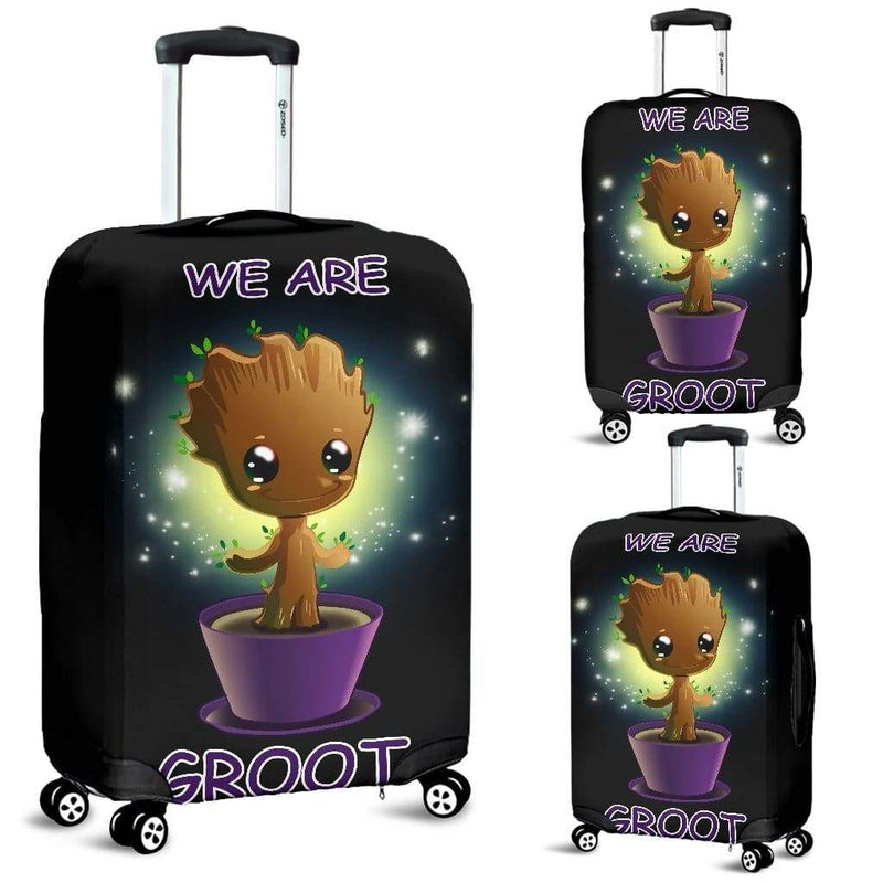 Baby Groot Guardians Of The Galaxy Luggage Cover Suitcase Protector Nearkii