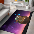 Baby Yoda Galaxy Butterfly Rug Carpet Rug Home Room Decor Nearkii