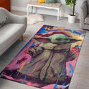 Baby Yoda Art Rug Carpet Rug Home Room Decor Nearkii