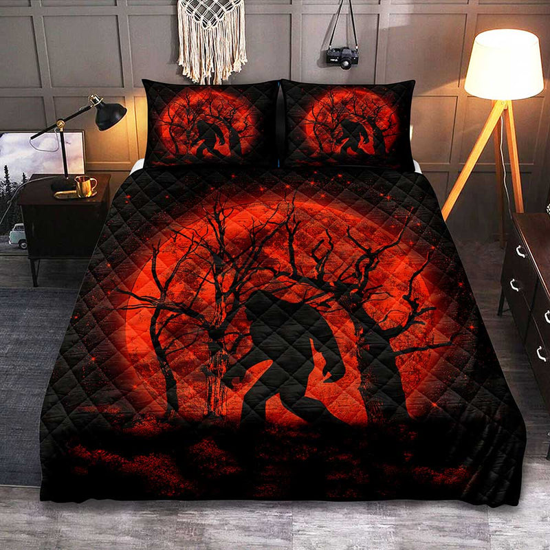 Bigfoot Silhouette Moonlight Quilt Bed Sets Nearkii