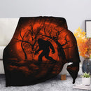 Bigfoot Silhouette Moonlight Premium Blanket Nearkii
