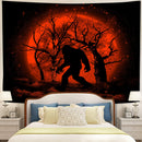 Bigfoot Silhouette Moonlight Tapestry Room Decor Nearkii