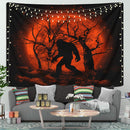 Bigfoot Silhouette Moonlight Tapestry Room Decor Nearkii