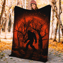 Bigfoot Silhouette Moonlight Premium Blanket Nearkii