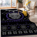 Black Panther Christmas Rug Carpet Rug Home Room Decor Nearkii