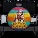 Boho Girl Sunflower Car Spare Tire Covers Gift For Campers Nearkii