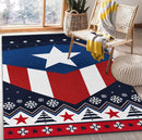 Captain America Christmas Rug Carpet Rug Home Room Decor Nearkii