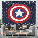 Captain America Christmas Tapestry Room Decor Nearkii