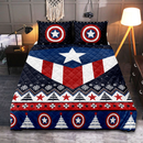 Captain America Christmas Quilt Bed Sets Nearkii