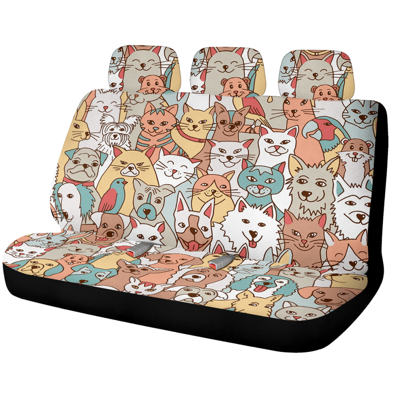 Cat Car Back Seat Covers Decor Protectors