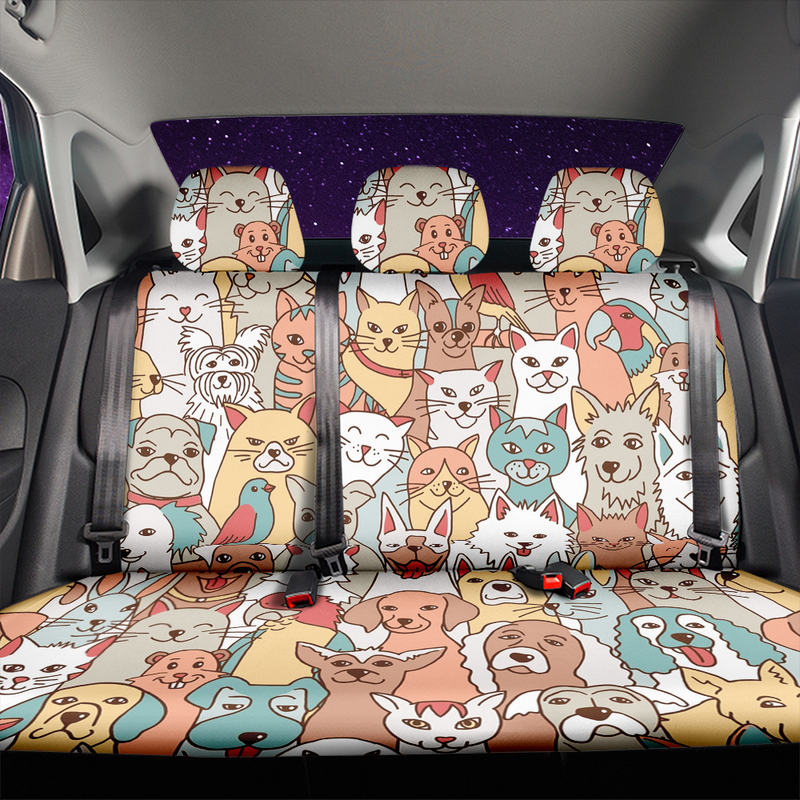 Cat Car Back Seat Covers Decor Protectors