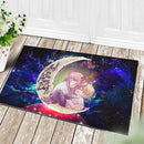 Chainsaw Man Denji x Power Love You To The Moon Galaxy Doormat Home Decor Nearkii