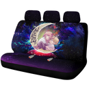 Chainsaw Man Denji x Power Love You To The Moon Galaxy Car Back Seat Covers Decor Protectors Nearkii