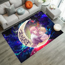 Chainsaw Man Denji x Power Love You To The Moon Galaxy Rug Carpet Rug Home Room Decor Nearkii
