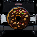 Chocolate Donut Jeep Car Spare Tire Covers Gift For Campers Nearkii